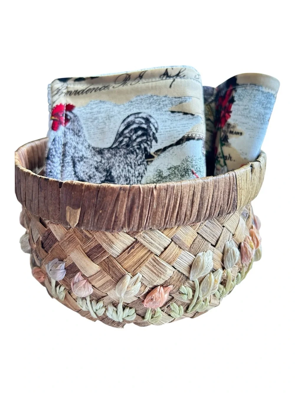 Hand Crafted Eco Friendly Farmhouse Reusable 6 Terry Cloth Cotton Unpaper Towels